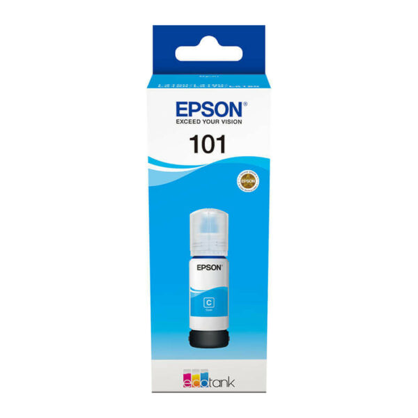 Bouteille D'encre Epson 101 Bleu Cyan EcoTank 70 Ml 🔵