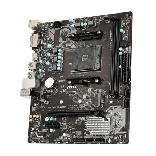 Carte Mère MSI B450M-A PRO MAX: AMD AM4, Core Boost, DDR4 Boost, Turbo M.2