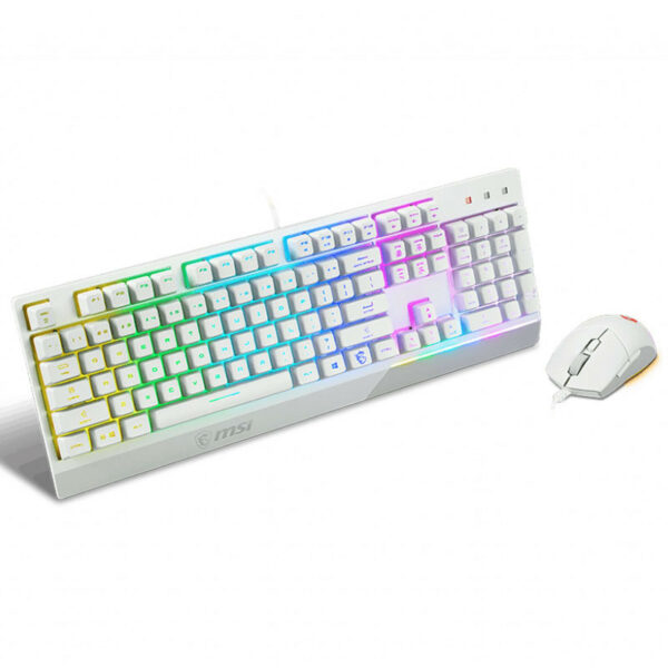 MSI COMBO - PACK Clavier Gamer & Souris GK30 WHITE