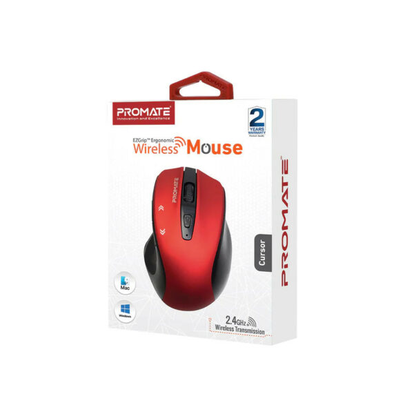 Souris Sans Fil Cursor PROMATE -Rouge